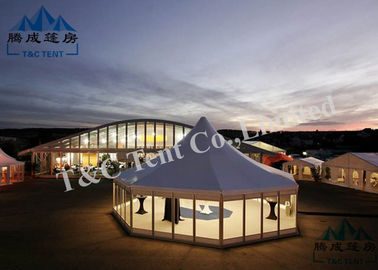 贅沢な装飾の鐘テントのホテル、選択可能なサイズの屋外のでき事のテント