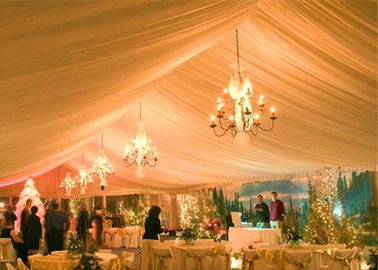 1000人の安いアルミ合金の防水および耐火性の明確な結婚式のおおいのテント
