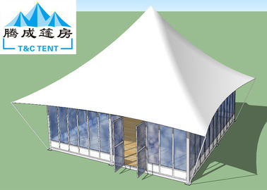 高容量の軽量アルミニウム フレームの白く、ガラスWindowsの党のための防水おおいのテント