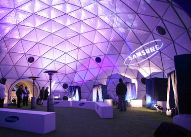 8mの直径の重く特別な屋外アルミニウム測地線ドームのテント、大きいドームのテント